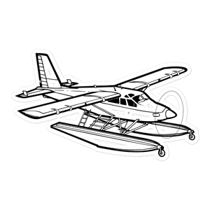 Turbo Beaver Bush Plane Sticker