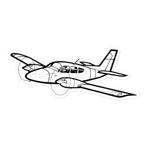 Grumman GA-7 Cougar Twin-Engine Sticker