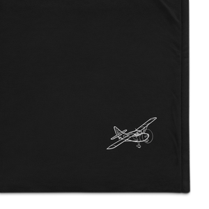 Stinson 108 Classic Aviator Port Authority Embroidered Premium Sherpa Blanket