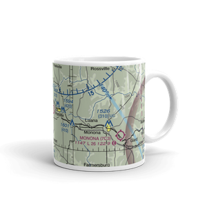 Dale Delight Airport (IA45) VFR Sectional  Mug