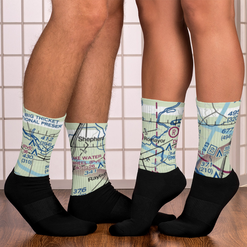 Lake Water Wheel Airport (XS99) VFR Sectional Socks 