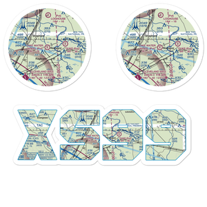 Lake Water Wheel Airport (XS99) VFR Sectional Sticker Pack