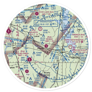Pickle Plantation Airport (XS91) VFR Sectional Sticker (30 mile)