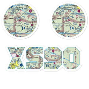 Fentress Airpark (XS90) VFR Sectional Sticker Pack