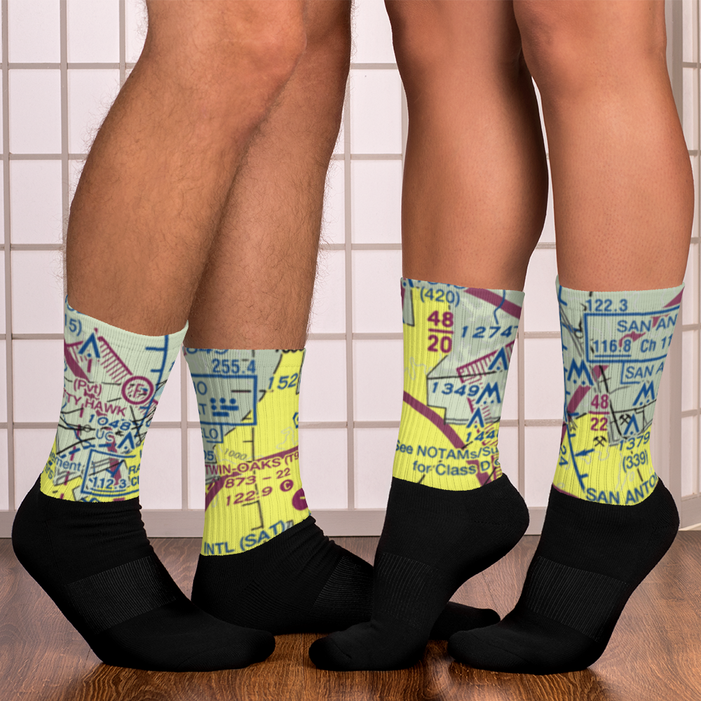 Yates Airport (XS89) VFR Sectional Socks 