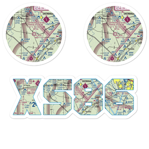 T-Ranch Airport (XS86) VFR Sectional Sticker Pack