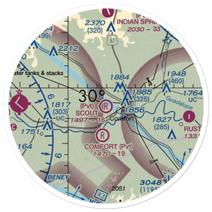 Scout Airport (XS80) VFR Sectional Sticker (20 mile)