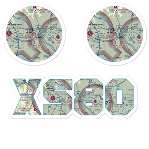 Scout Airport (XS80) VFR Sectional Sticker Pack
