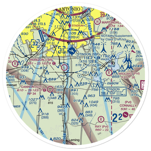 A W Ranch Airport (XS79) VFR Sectional Sticker (30 mile)