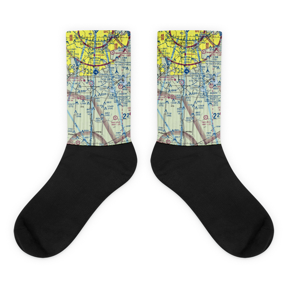 A W Ranch Airport (XS79) VFR Sectional Socks 