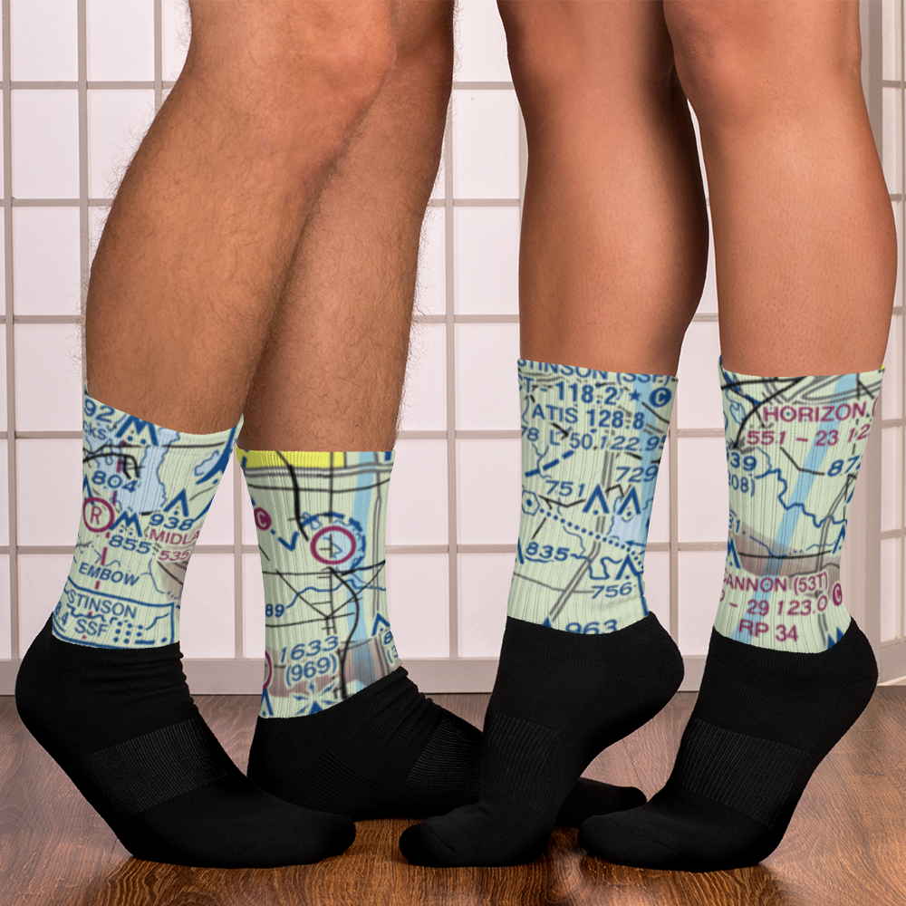 A W Ranch Airport (XS79) VFR Sectional Socks 
