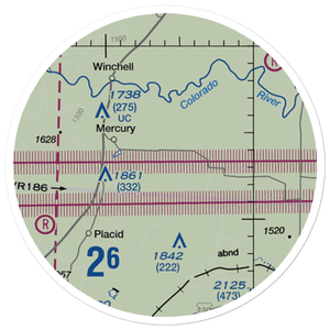 Santiago Cattle Company Airport (XS78) VFR Sectional Sticker (20 mile)