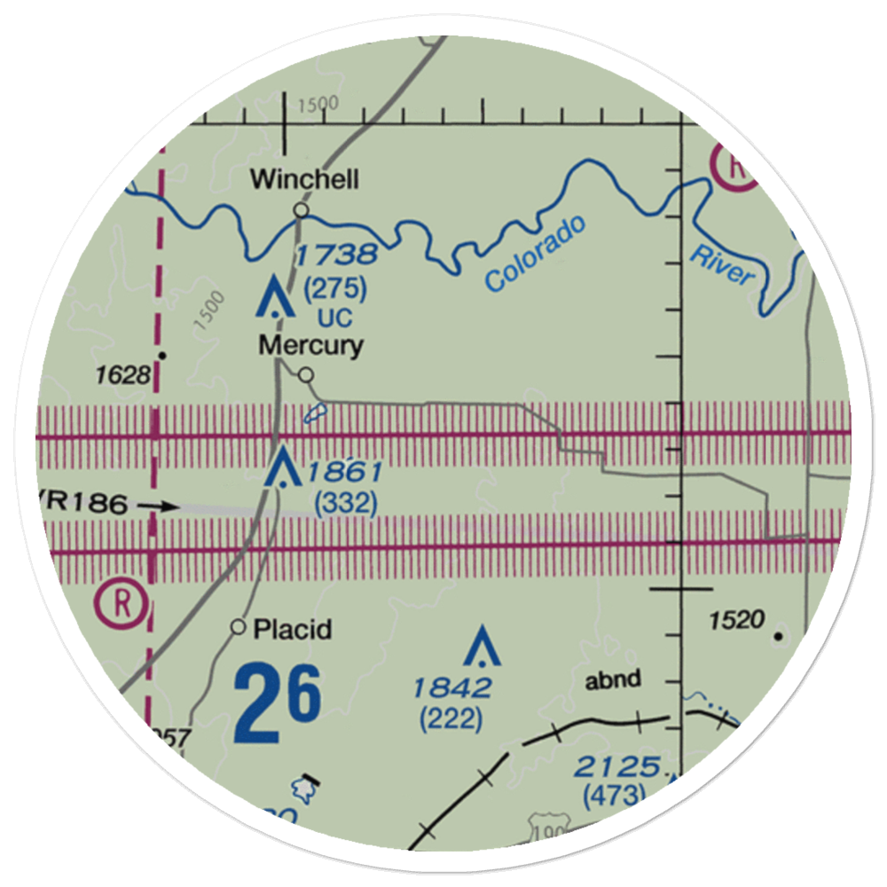 Santiago Cattle Company Airport (XS78) VFR Sectional Sticker (20 mile) 