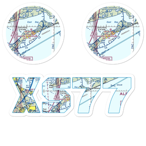 Seafood Warehouse Park Airport (XS77) VFR Sectional Sticker Pack