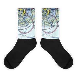 Texas Menhaden Strip (XS76) VFR Sectional Socks