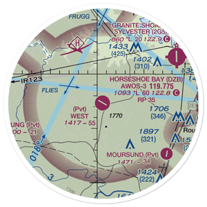 West Ranch Airport (XS75) VFR Sectional Sticker (20 mile)