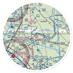 F R Duke Farm Airport (XS72) VFR Sectional Sticker (30 mile)