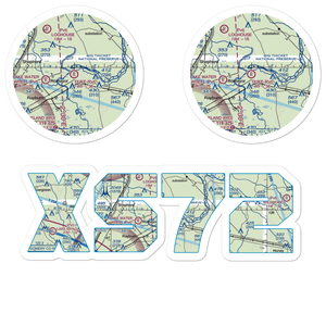 F R Duke Farm Airport (XS72) VFR Sectional Sticker Pack