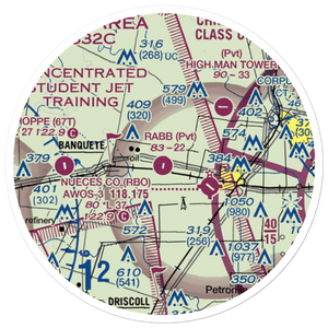 Rabb Dusting Inc Airport (XS66) VFR Sectional Sticker (20 mile)