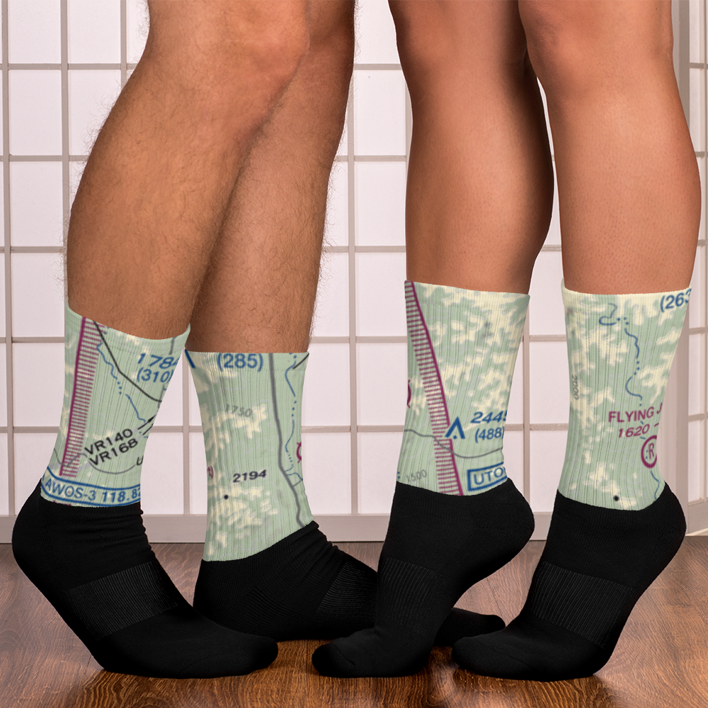 Casey Three Ranch Airport (XS62) VFR Sectional Socks 