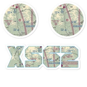Casey Three Ranch Airport (XS62) VFR Sectional Sticker Pack
