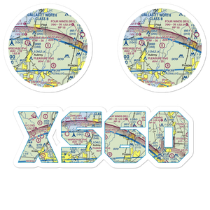 Mustang Community Airfield (XS60) VFR Sectional Sticker Pack