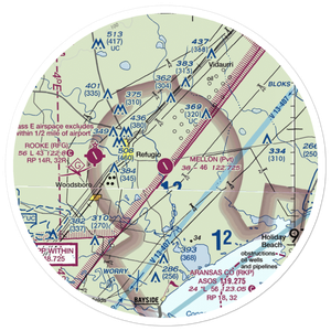 Mellon Ranch Airport (XS59) VFR Sectional Sticker (30 mile)