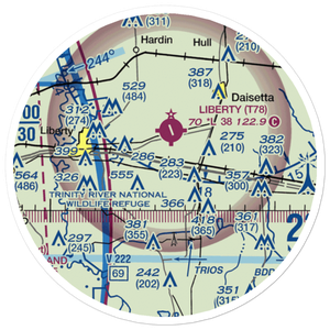 Tri-County Air Service Airport (XS58) VFR Sectional Sticker (20 mile)