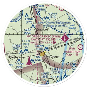 Havelka Haven Airport (XS57) VFR Sectional Sticker (20 mile)