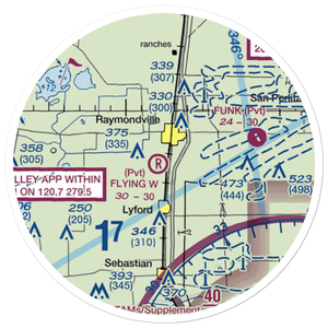 Flying W Airport (XS56) VFR Sectional Sticker (20 mile)
