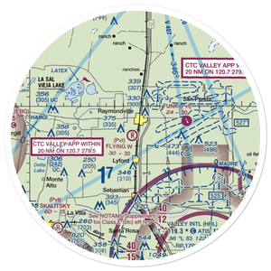Flying W Airport (XS56) VFR Sectional Sticker (30 mile)
