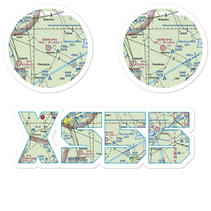 Gizmo Field (XS55) VFR Sectional Sticker Pack