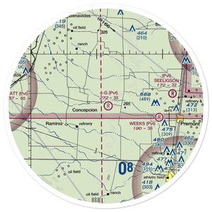 4-G Ranch Airport (XS50) VFR Sectional Sticker (30 mile)