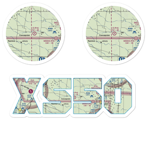 4-G Ranch Airport (XS50) VFR Sectional Sticker Pack