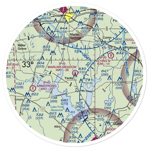 Marlin'S Meadow Airport (XS48) VFR Sectional Sticker (30 mile)
