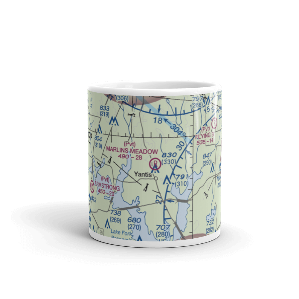 Marlin'S Meadow Airport (XS48) VFR Sectional  Mug 