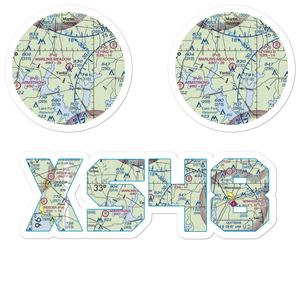Marlin'S Meadow Airport (XS48) VFR Sectional Sticker Pack