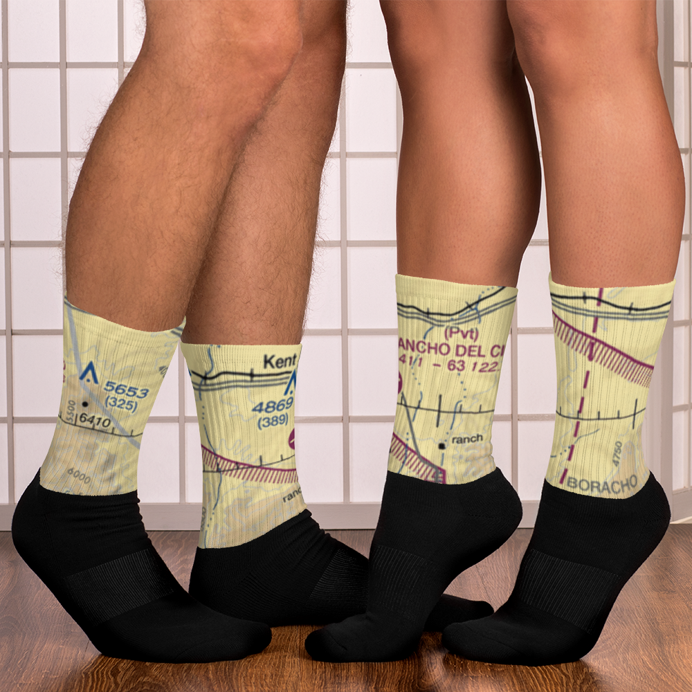 Rancho Del Cielo Airport (XS44) VFR Sectional Socks 