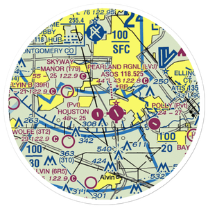 A&A Flying Service Airport (XS39) VFR Sectional Sticker (20 mile)