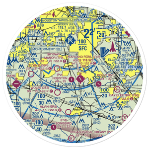 A&A Flying Service Airport (XS39) VFR Sectional Sticker (30 mile)