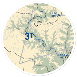 Tres Ninos Ranch Airport (XS36) VFR Sectional Sticker (20 mile)