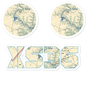 Tres Ninos Ranch Airport (XS36) VFR Sectional Sticker Pack