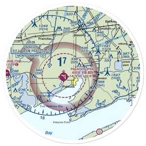 Trull Airport (XS35) VFR Sectional Sticker (30 mile)