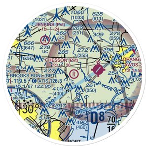 Chesson Airport (XS33) VFR Sectional Sticker (20 mile)