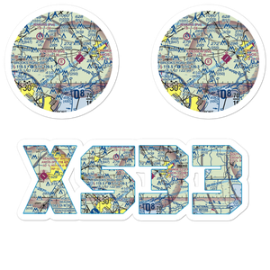 Chesson Airport (XS33) VFR Sectional Sticker Pack