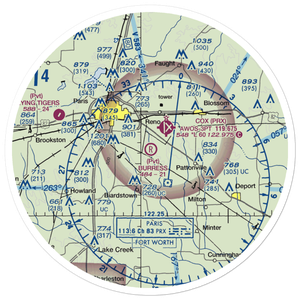 Burress Airport (XS30) VFR Sectional Sticker (30 mile)