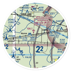 Farm Air Service Airport (XS27) VFR Sectional Sticker (20 mile)