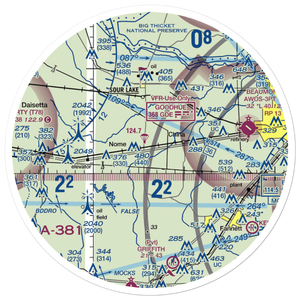 Farm Air Service Airport (XS27) VFR Sectional Sticker (30 mile)