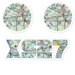 Farm Air Service Airport (XS27) VFR Sectional Sticker Pack