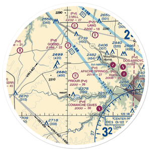 Priour Ranch Airport (XS23) VFR Sectional Sticker (30 mile)